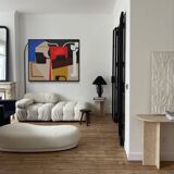 Original abstract art on stretched canvas 100X80cm by Bodasca