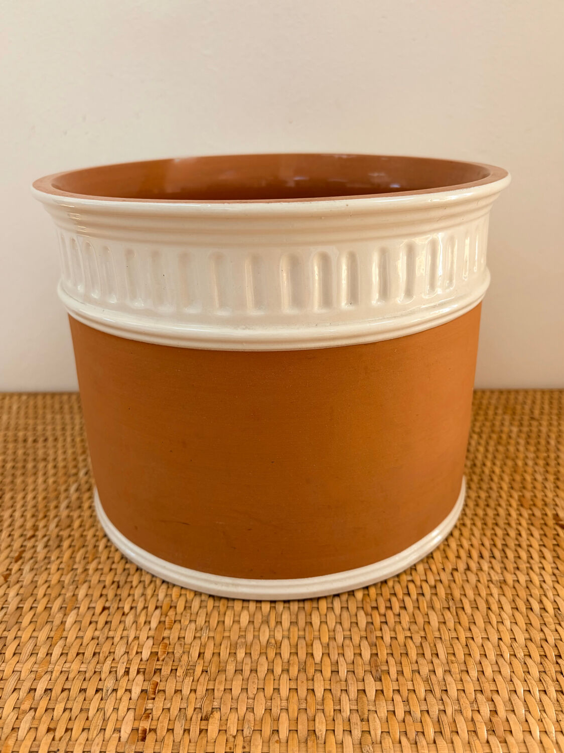 Terracotta cache-pot and slip - Maison Chaumette Paris