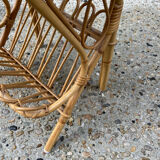 Rattan bedside table