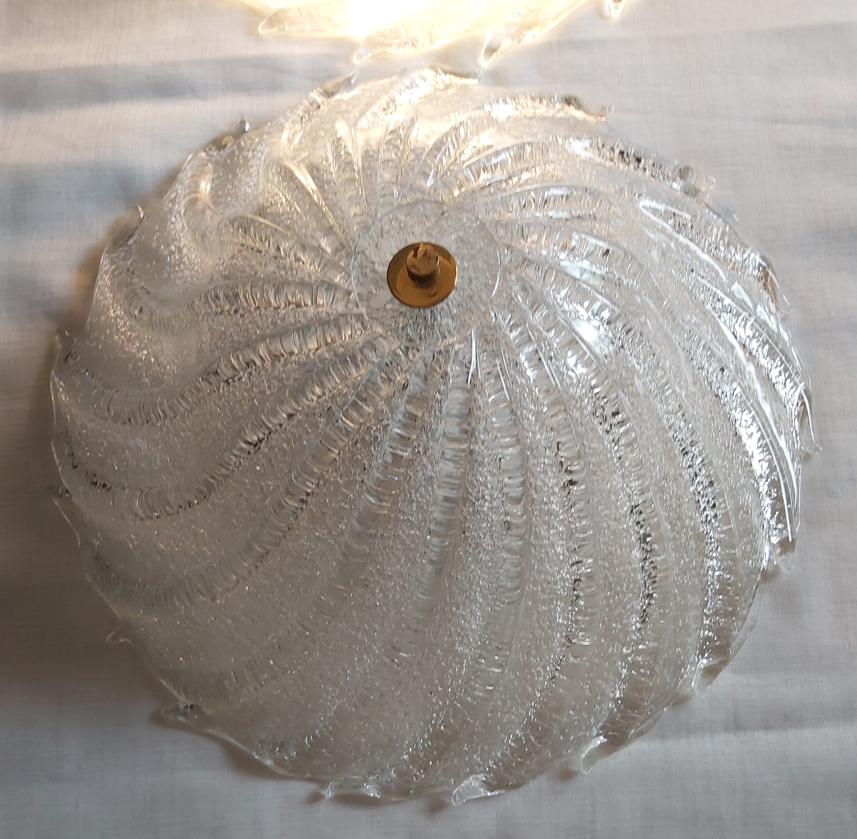 Pair of ceiling ceilings, Murano, Italy