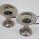 Paire de lampes Bauhaus chromées des années 1930, Tchécoslovaquie