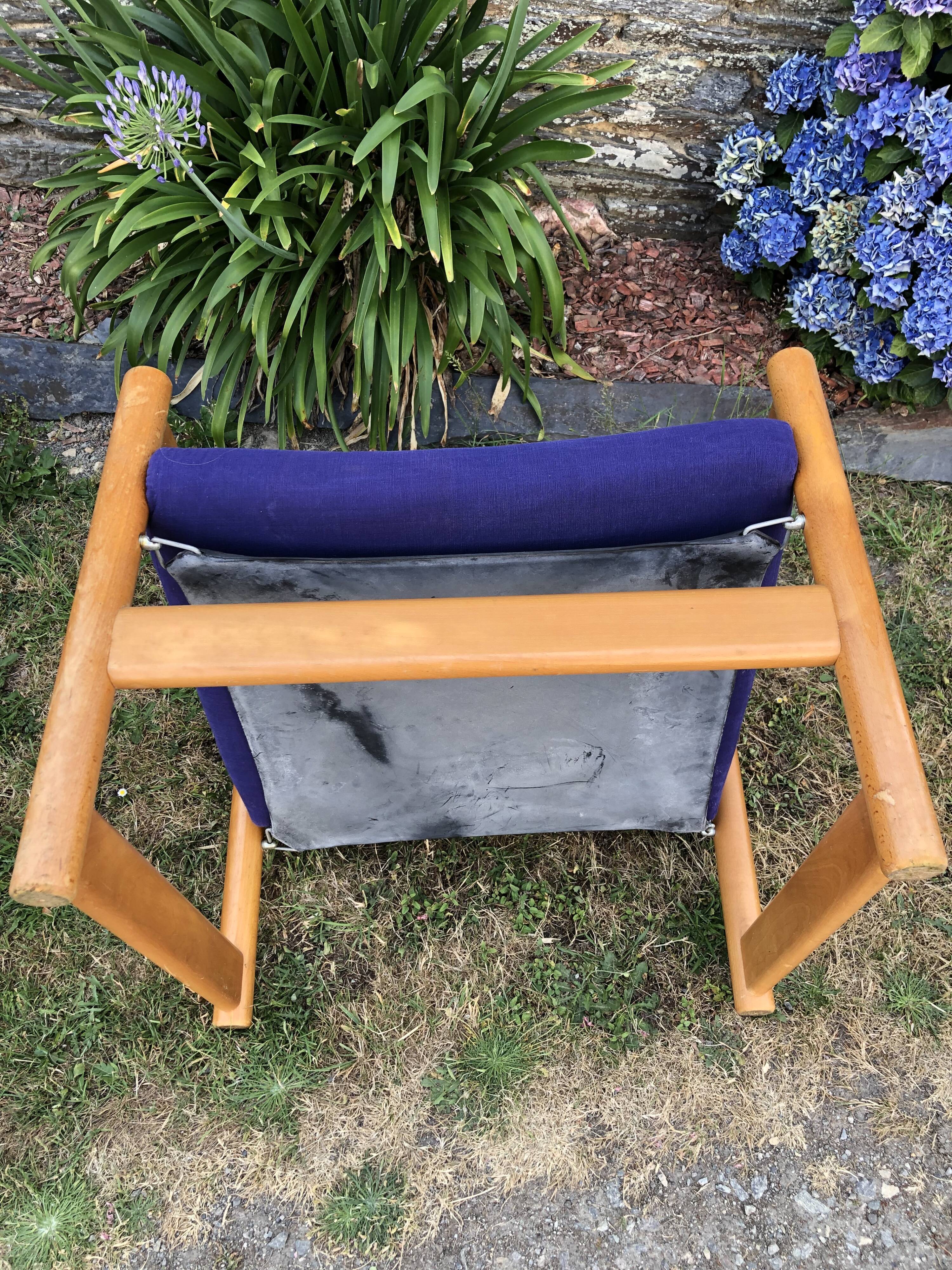 Duo de fauteuils vintage en hêtre lupton morton de john morton