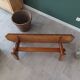 Wooden farm bench