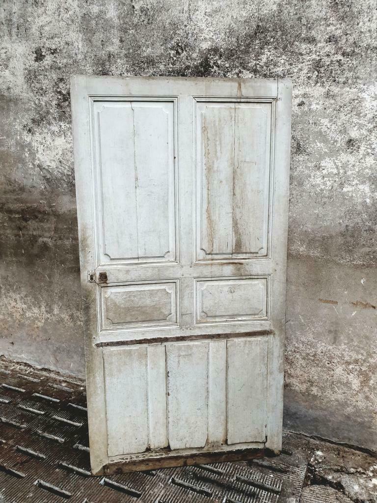Antique oak sliding door loft door
