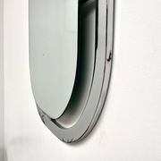 Bauhaus mirror in chrome-plated steel