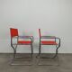 Pair of Lafuma chrome "director" folding chairs