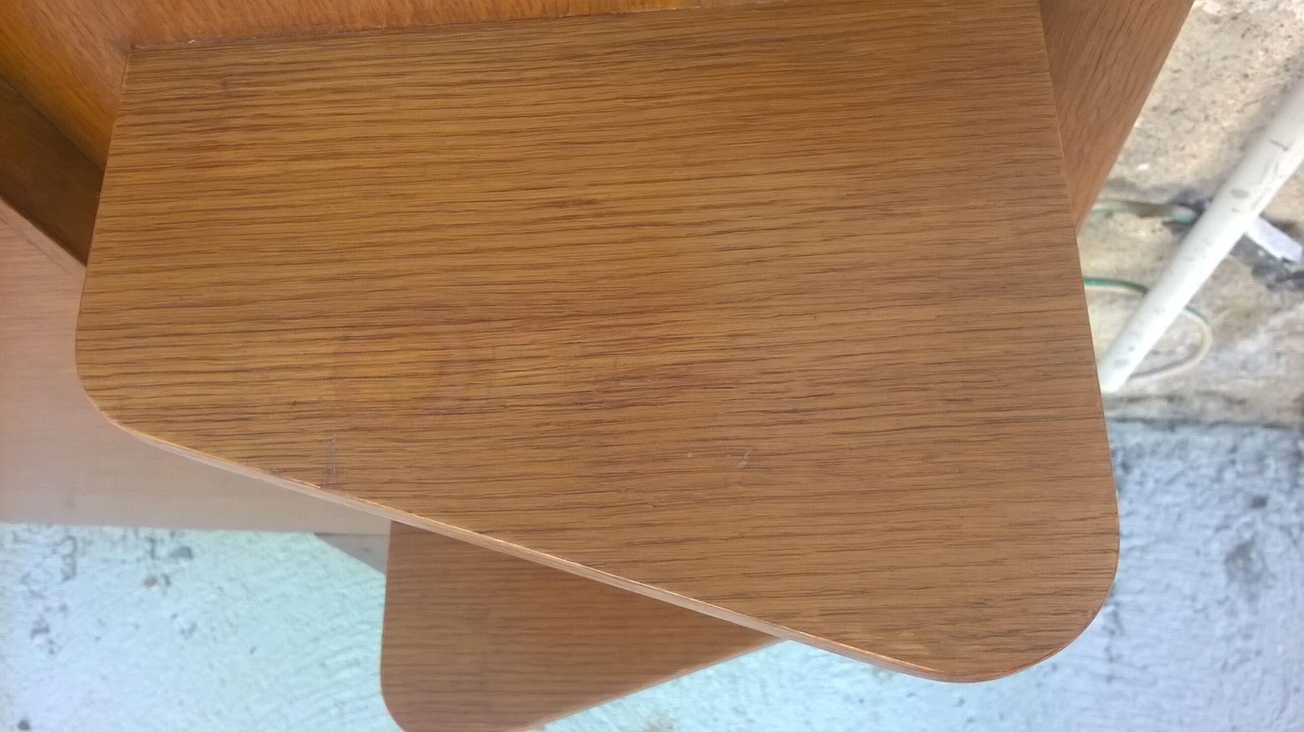 Headboard oak shelves year 60