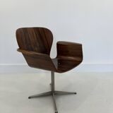 Mid-Century Plywood Focus Chair by A. Belokopytoff for Westnofa