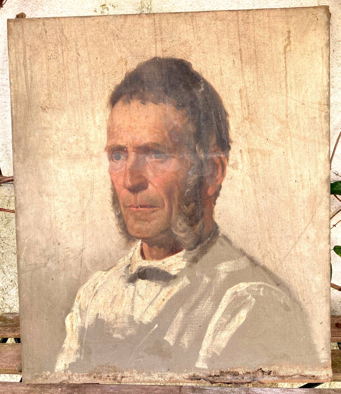 Old portrait of a man with a rouflaquettes