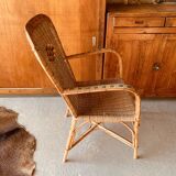 Wicker armchair