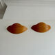 Pair of vintage wall lamps in wood France 1980