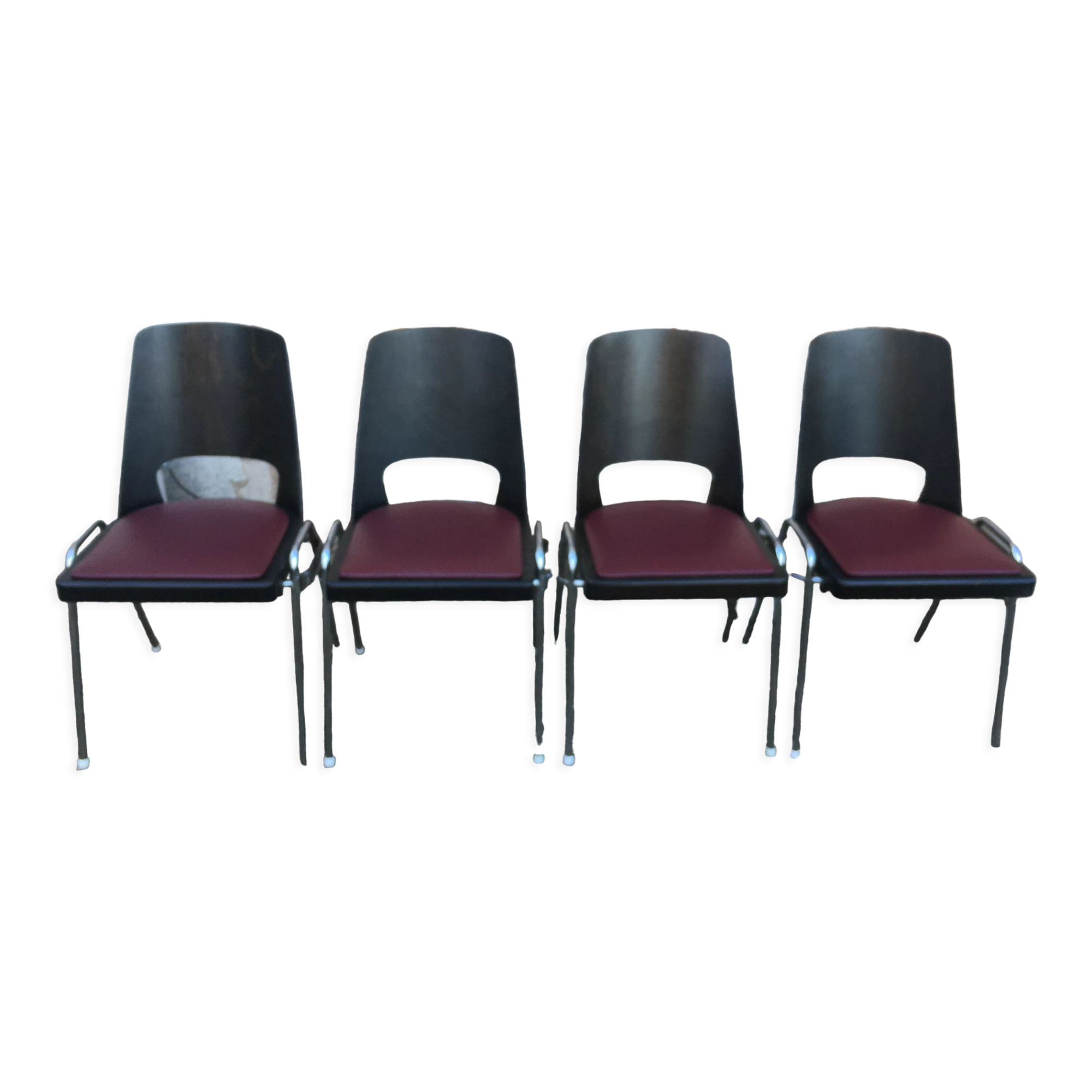 Suite de 4 chaises Baumann modèle Manhattan