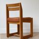Lot de 4 chaises vintage en orme