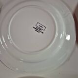 Set of 17 vintage Sarreguemines plates – Capri Ligoin model – orange