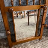 Wooden coat rack for the cloakroom