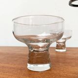 Danish metal and glass candlestick, 1960s