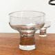 Danish metal and glass candlestick, 1960s