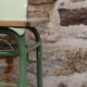 Italian vintage school desk and chair