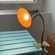 Vintage beige metal clip lamp working condition original electrification