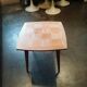 Coffee table wood marquetry 1950 60