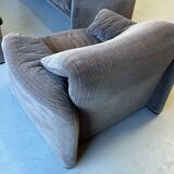 Vintage Cassina Maralunga Sofa Set