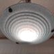 Art Deco pendant light in light blue Clichy glass - 1930s/40s