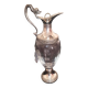 Vintage glass and metal carafe
