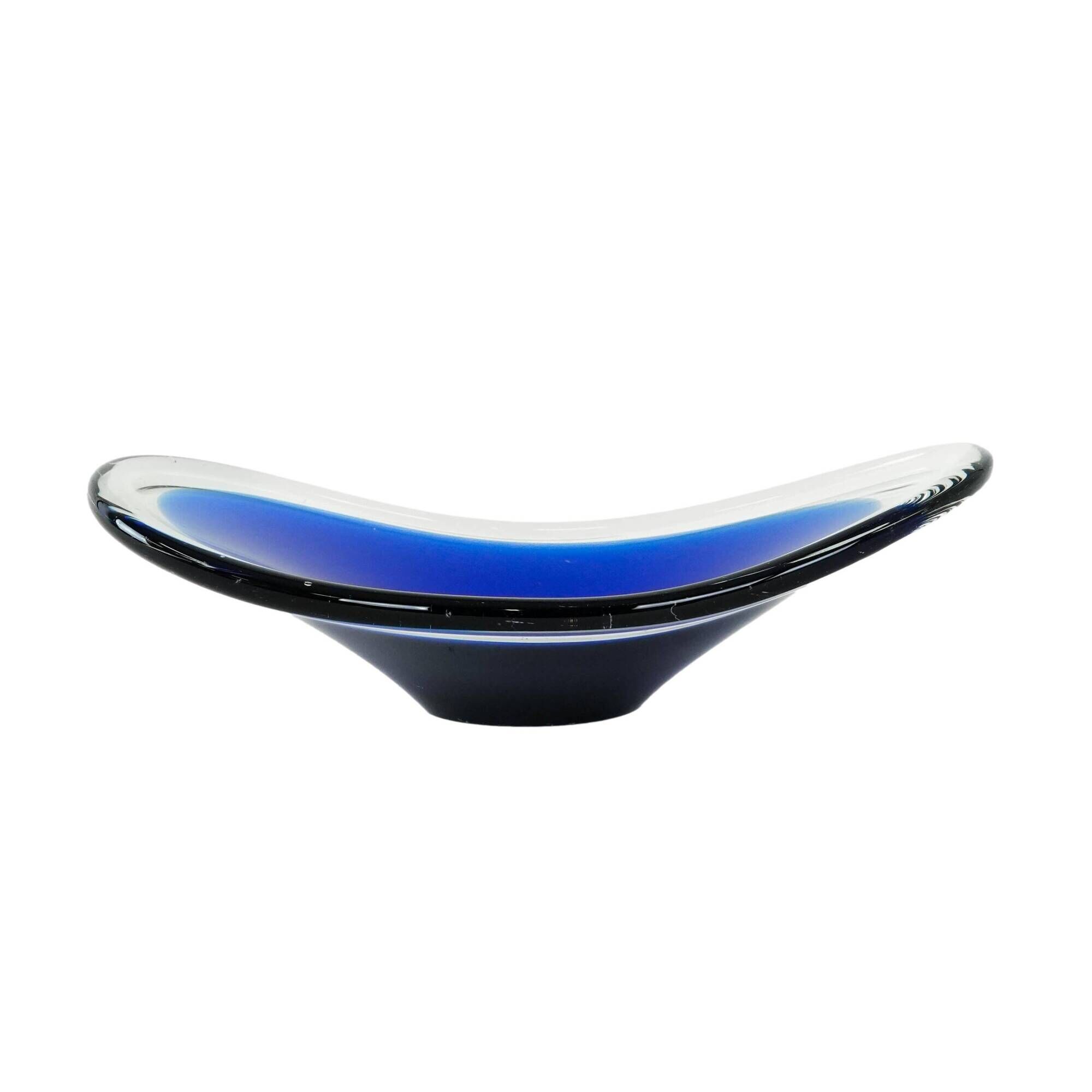Glass platter, Danish design, 1970s, made in Denmark