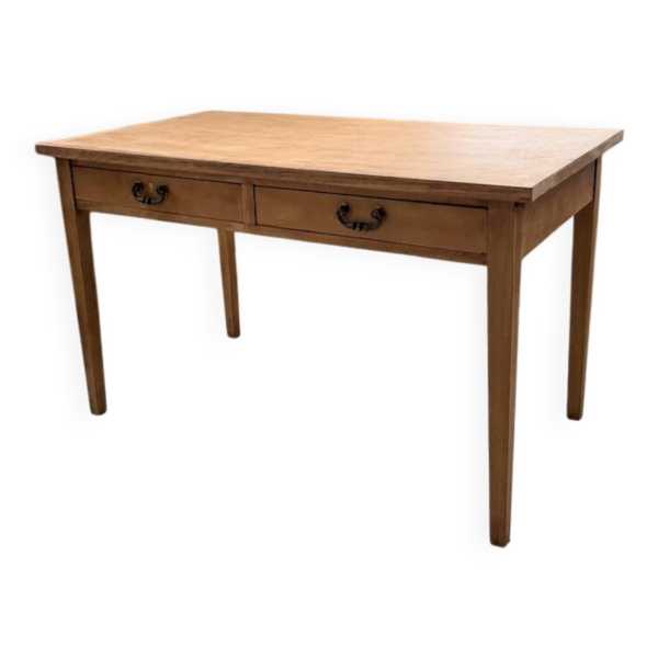 Bureau placage chêne 1950
