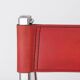 Tamara Folding Chair by Arrben Italy 1970s | Chrome Frame & Red Leather |