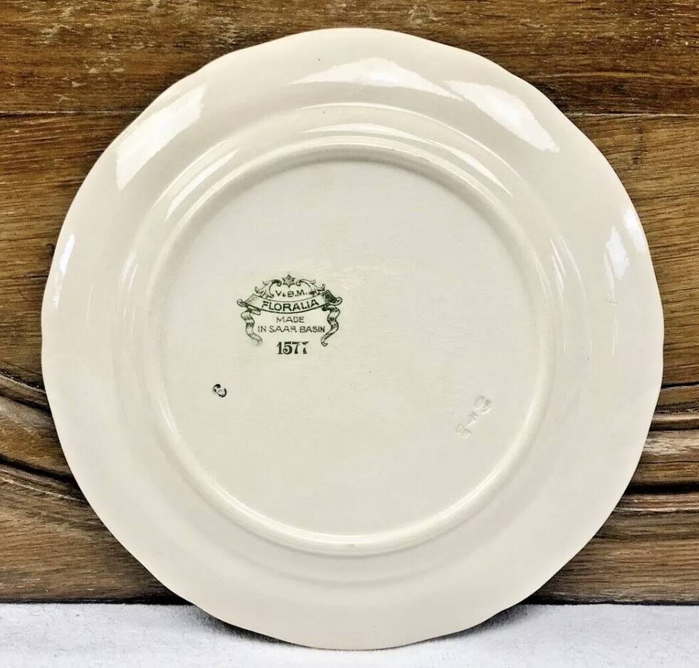 6 old dessert plates Floralia Villeroy & Boch model