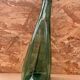 Antique Dame Jeanne Bottle Pressed Glass Green Transparent Vintage