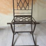 Folding chair antique handmade ironwork