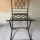 Folding chair antique handmade ironwork