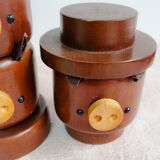 Wooden eggcups