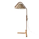 Scandinavian Modern Beech Aneta Floor Lamp by Jan Wickelgren, Sweden,