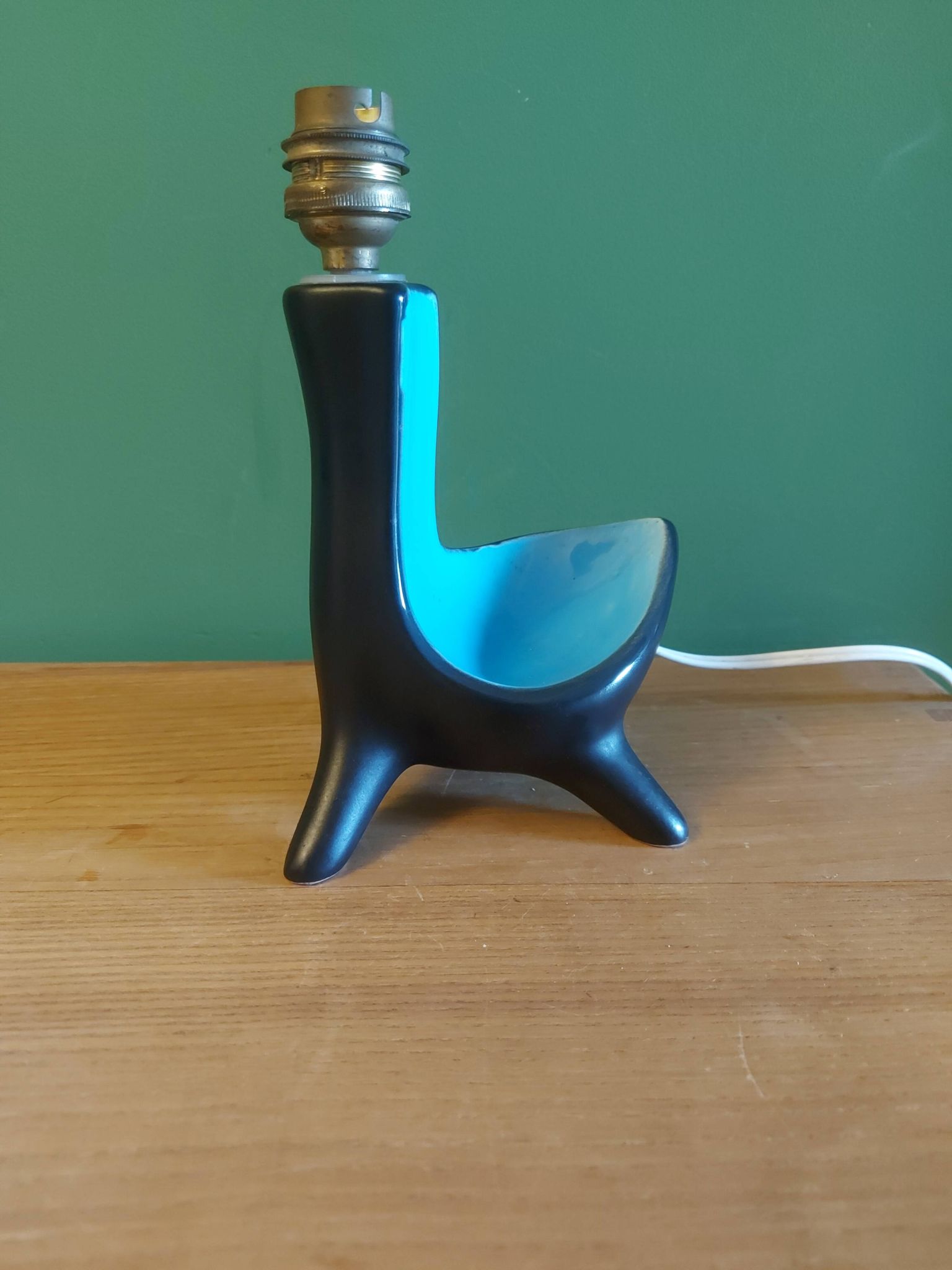 Pied de lampe en céramique années 60's