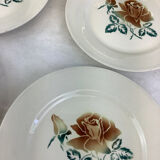 6 assiettes plates anciennes made in france digoin