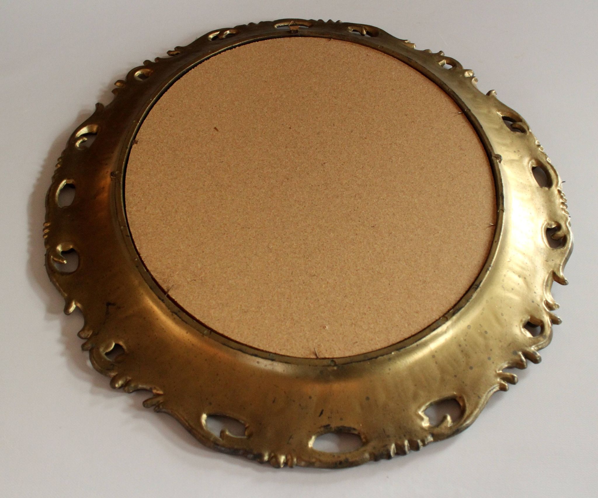 Wooden wall mirror - florentine style - vintage from the 70s