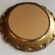 Wooden wall mirror - florentine style - vintage from the 70s