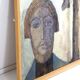 Mid century schilderij 'spaanse jezus'
