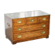 Reprodux Bevan Funnell chest of drawers with a leather top