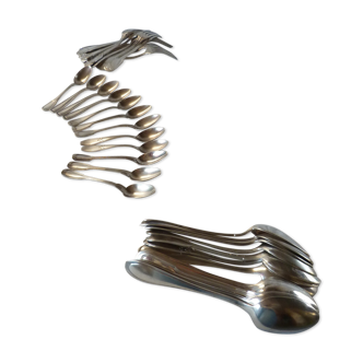 Set of 36 silver metal covers