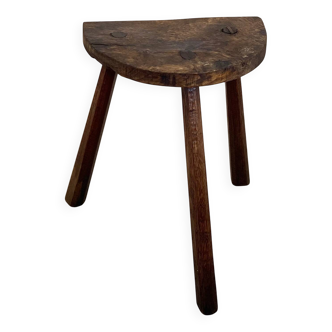 Tabouret paysan en chêne