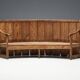 Rustic High-Back Tavern Settle, England, 18th Century
