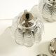 Two large, rare 1960s metal and glass table lamps by VEB Narva Leuchtenbau