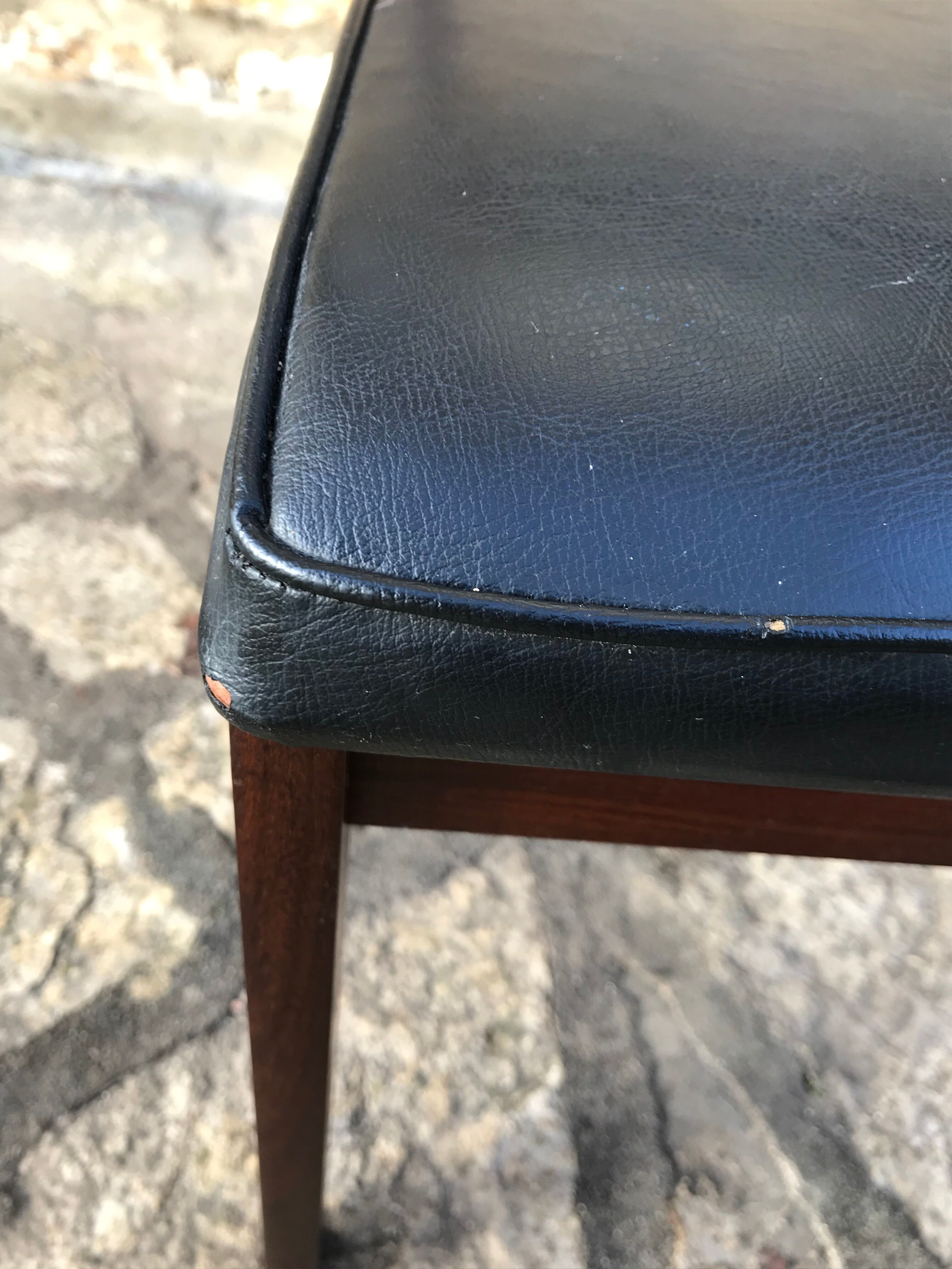 Wooden chair and skai