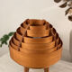 Lampe scandinave vintage en lamelles de bois