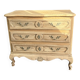 Raw oak chest of drawers in Louis XV style – 3 drawers