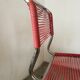 Set de 3 chaises scoubidou vintage